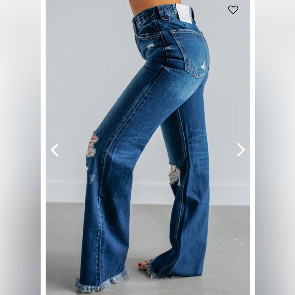 KanCan Blue Flare & Wide Leg Jeans
